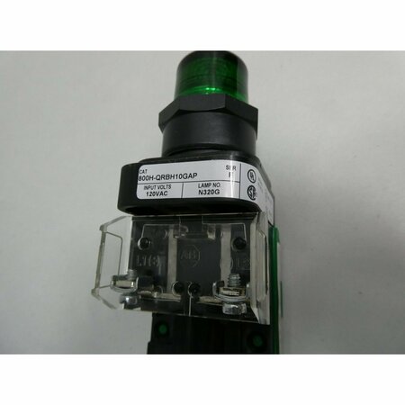 Allen Bradley ILLUMINATED GREEN 120V-AC PUSHBUTTON 800H-QRBH10GAP